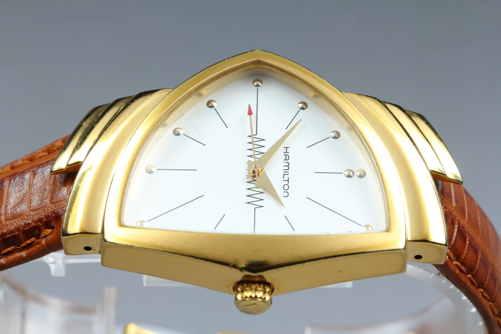 New Batt Hamilton Ventura H243010 Quartz White Dial Men's Watch 32mm Exc+4*Box