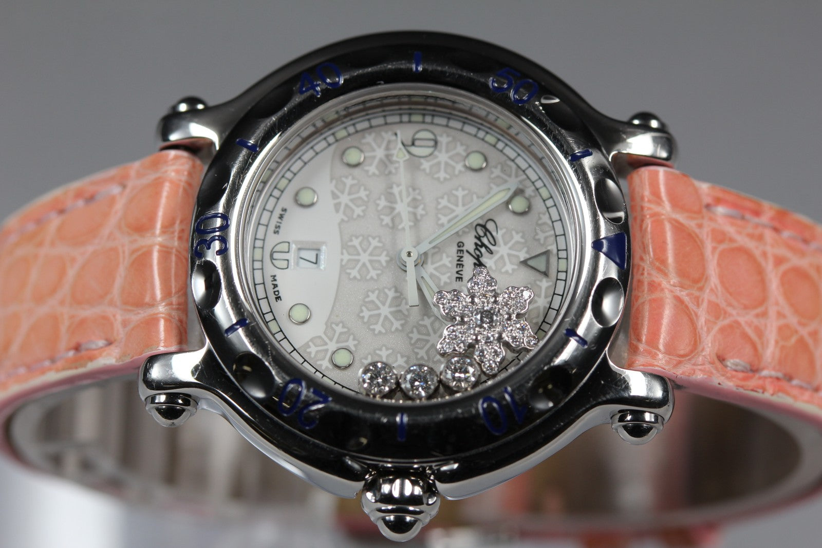 [Exc+5] Chopard Happy Sport Snowflake 27/8949 32mm Diamond Quartz Women’s Watch