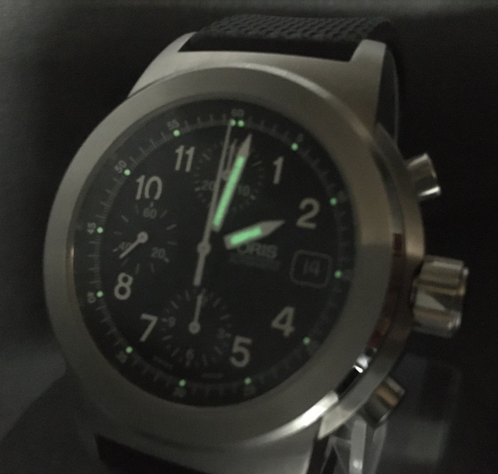 Vintage Exc+5* ORIS Big Crown 7511 Automatic Men's Watch Chronograph 42mm JAPAN