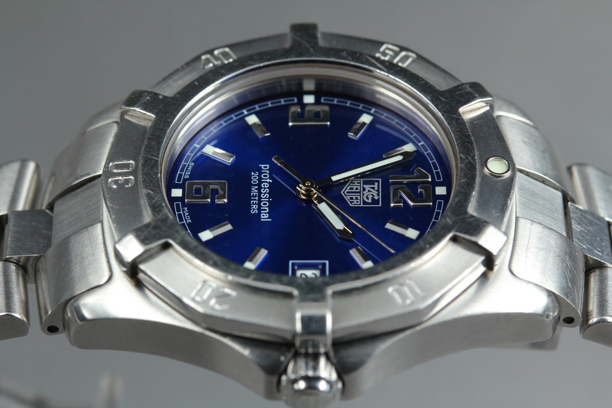 New Batt TAG HEUER Exclusive 2000 WN1112 Quartz Blue Dial Watch 39mm JAPAN Box