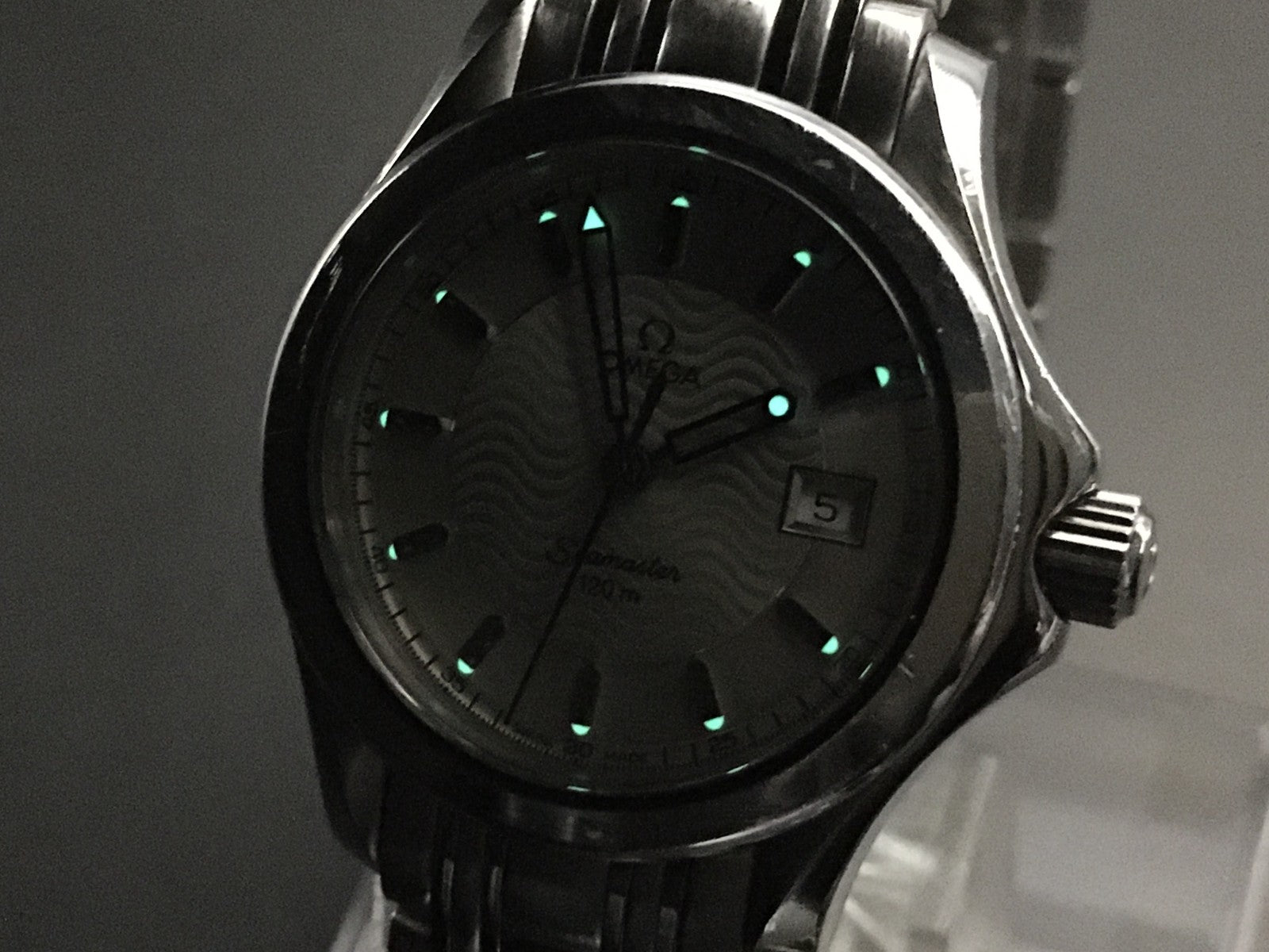 OMEGA Seamaster 2571.31 Quartz Silver Dial Women's Watch 29mm JAPAN Box