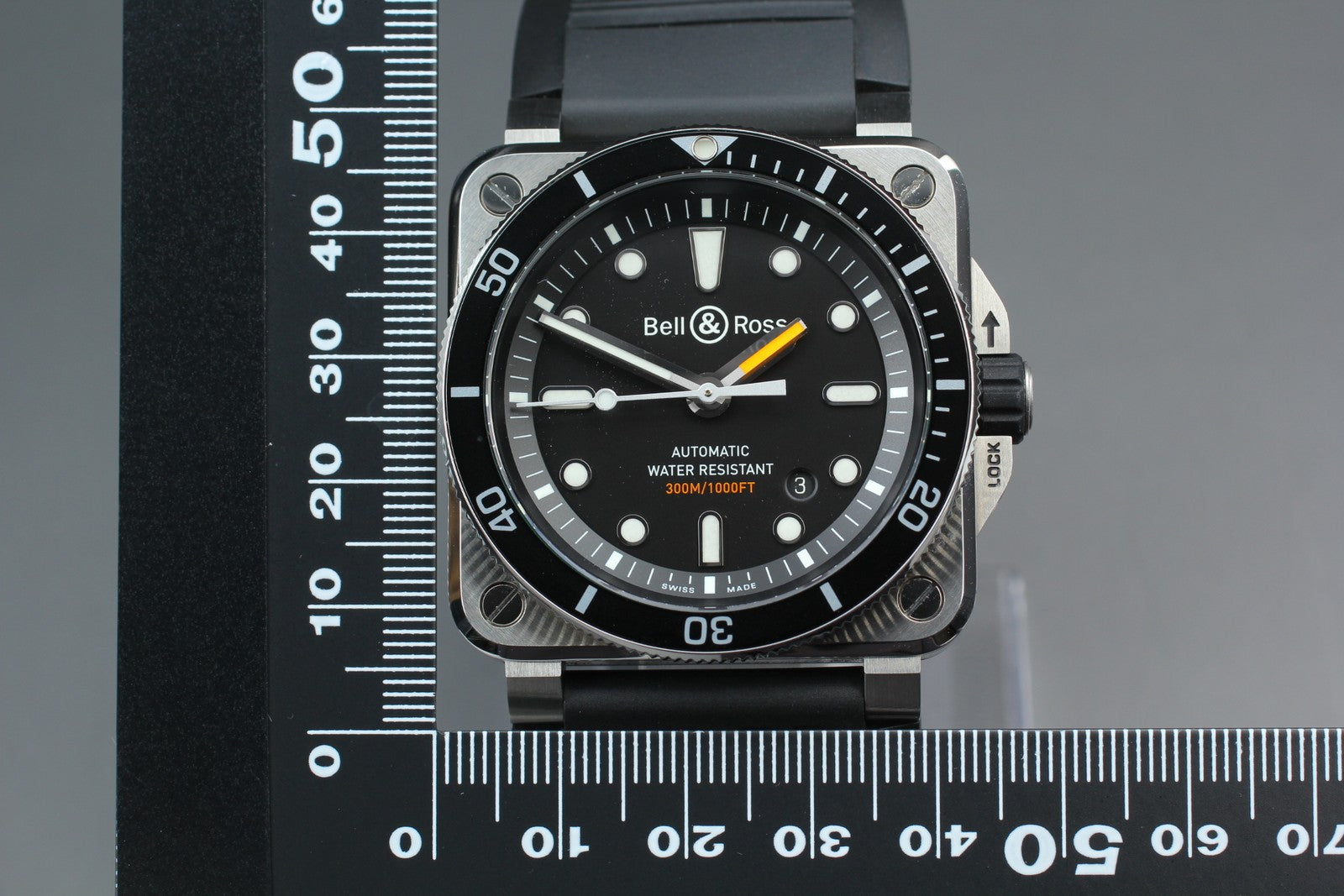 Bell & Ross BR 03-92-DIV Automatic Black Date Men's Watch 43mm JP N MINT*Box