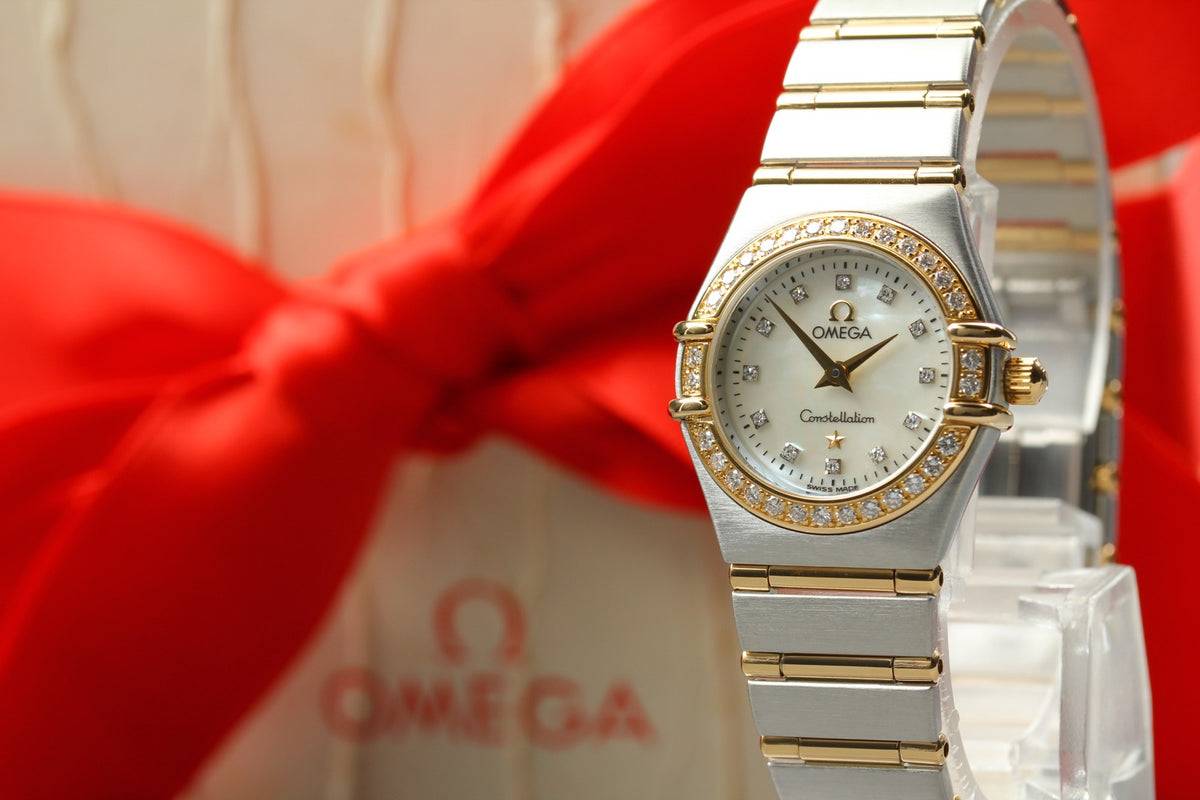 Polished OMEGA Constellation Mini 1267.75 Cal.1456 Diamond 22mm Qz Women's Watch