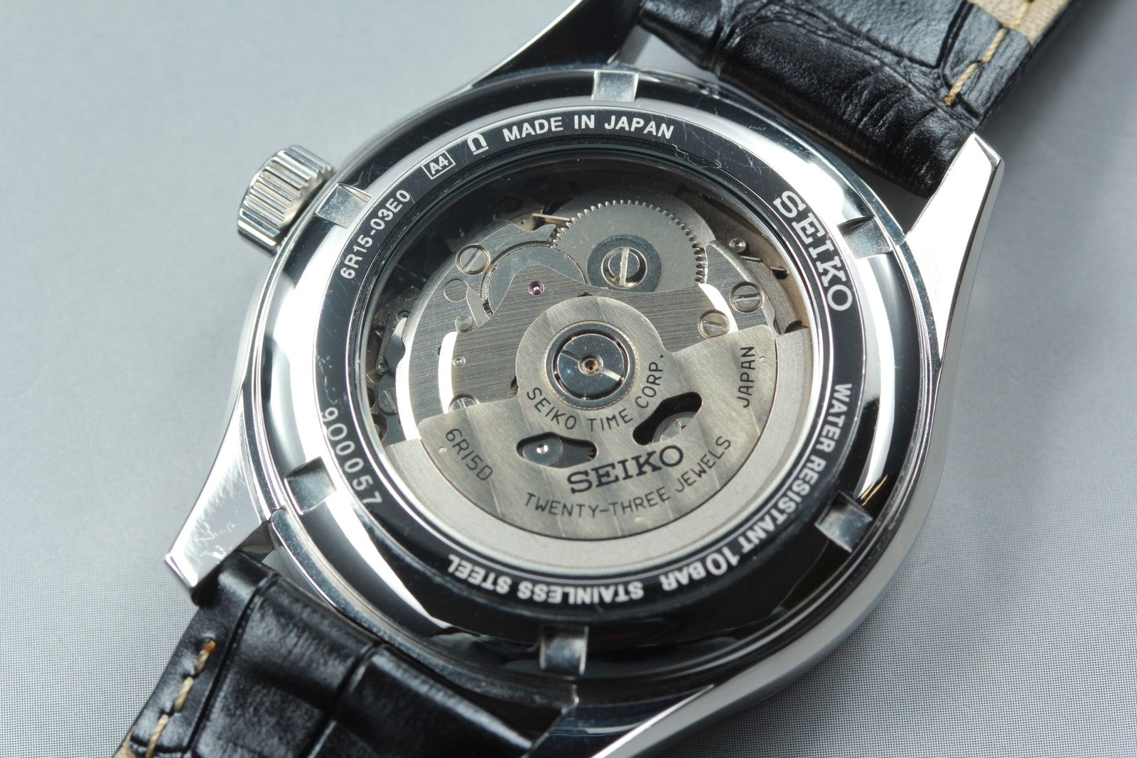 SEIKO 6R15-03E0 SARX029 Presage Black Dial Automatic Date Men's Watch 40mm Exc+5