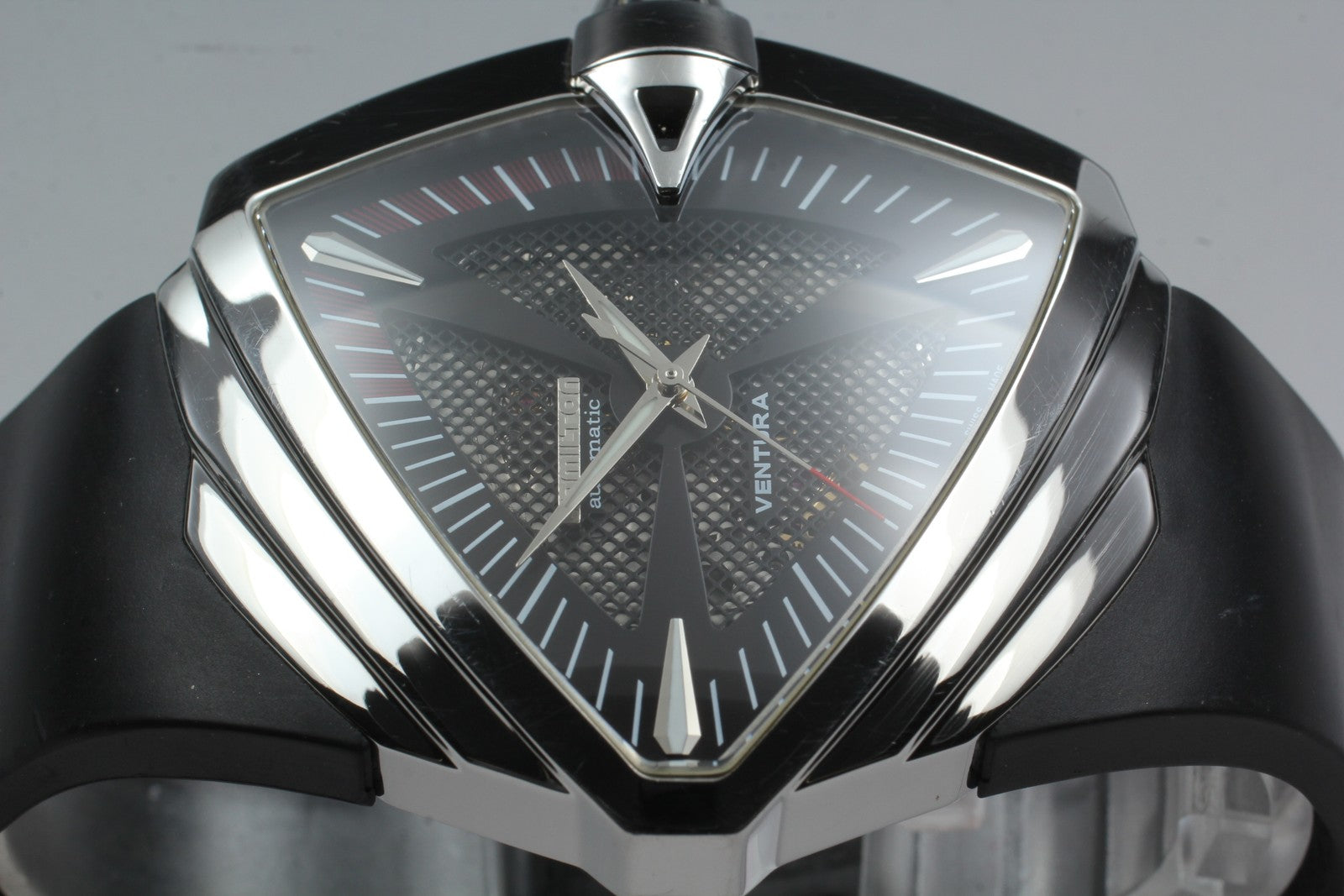 [Exc+5] HAMILTON Ventura XXL H246551 Black 45mm Automatic Men's Watch From JAPAN