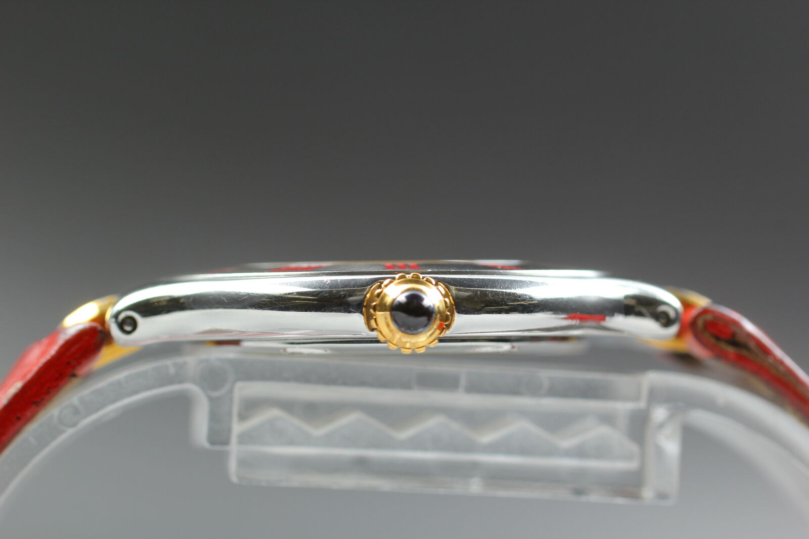 New Battery [Exc+4 Box] Cartier Must de Cartier 21 1330 Red 30mm Unisex Qz Watch