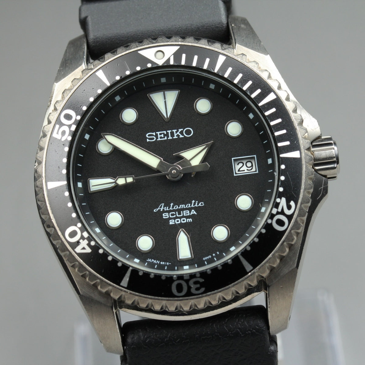 SEIKO Prospex Diver Scuba 6R15-01D0 Automatic Black Men's Watch 42mm From JAPAN