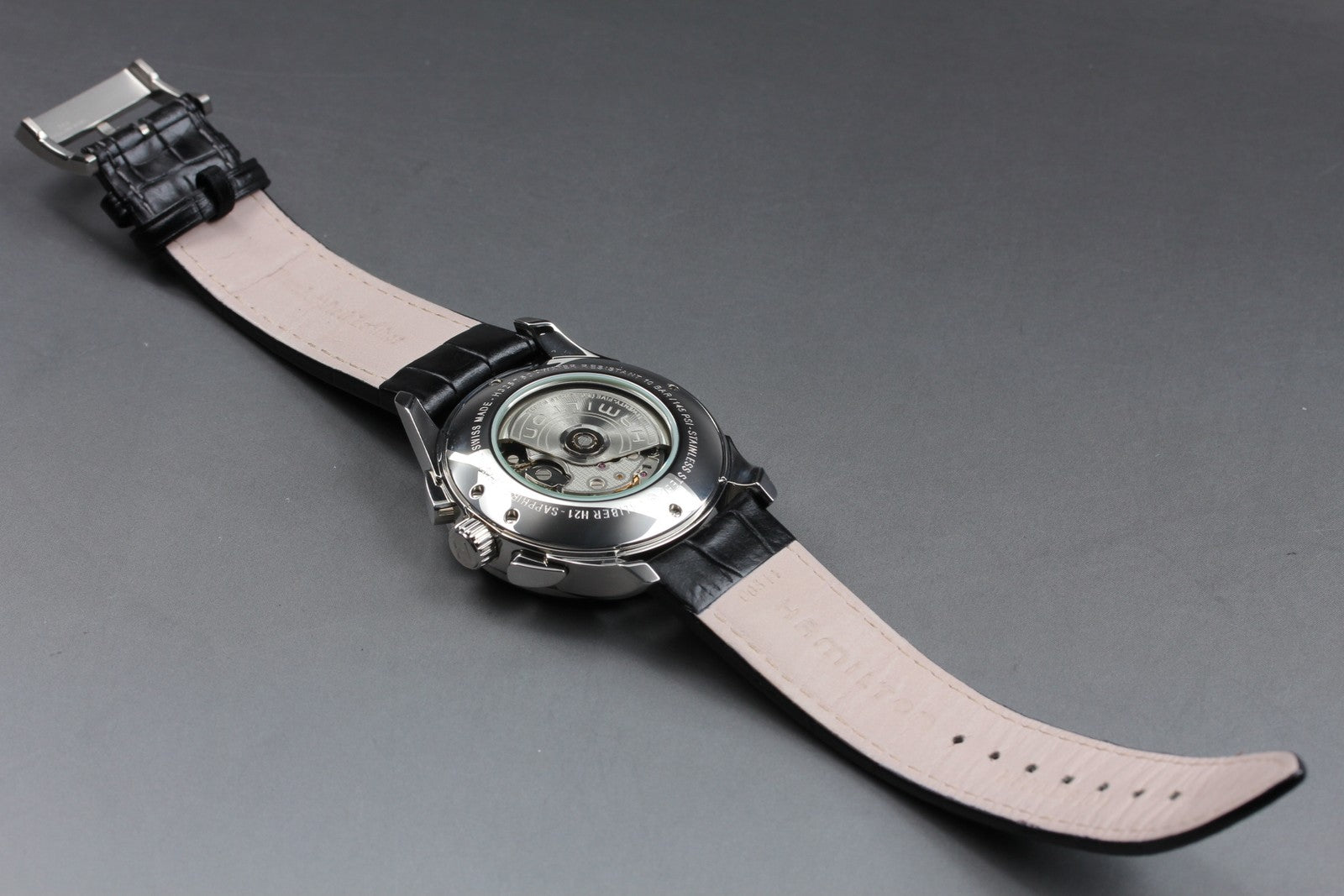N MINT*Box Hamilton Jazzmaster H325760 Black Automatic Men’s Watch 40mm JAPAN