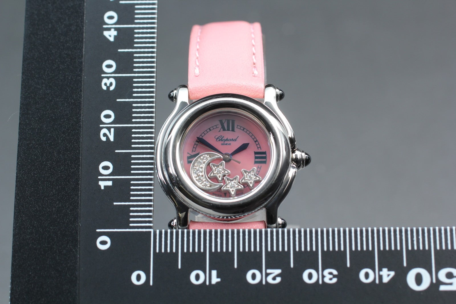 Chopard Happy Sport 27/8245-23 Moon Star Pink Diamond Quartz Women’s Watch [Box]