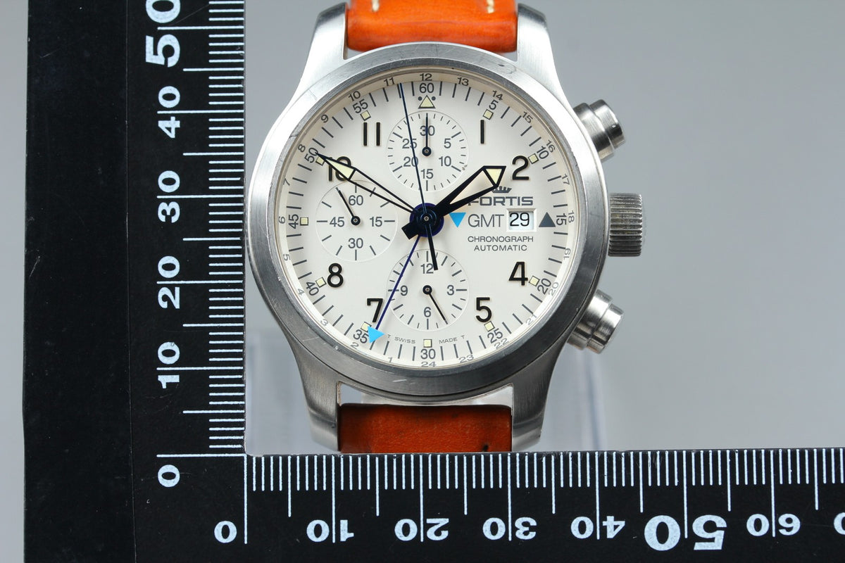 FORTIS B-42 Flieger GMT 637.10.172 Chronograph Automatic Men's Watch 42mm JAPAN