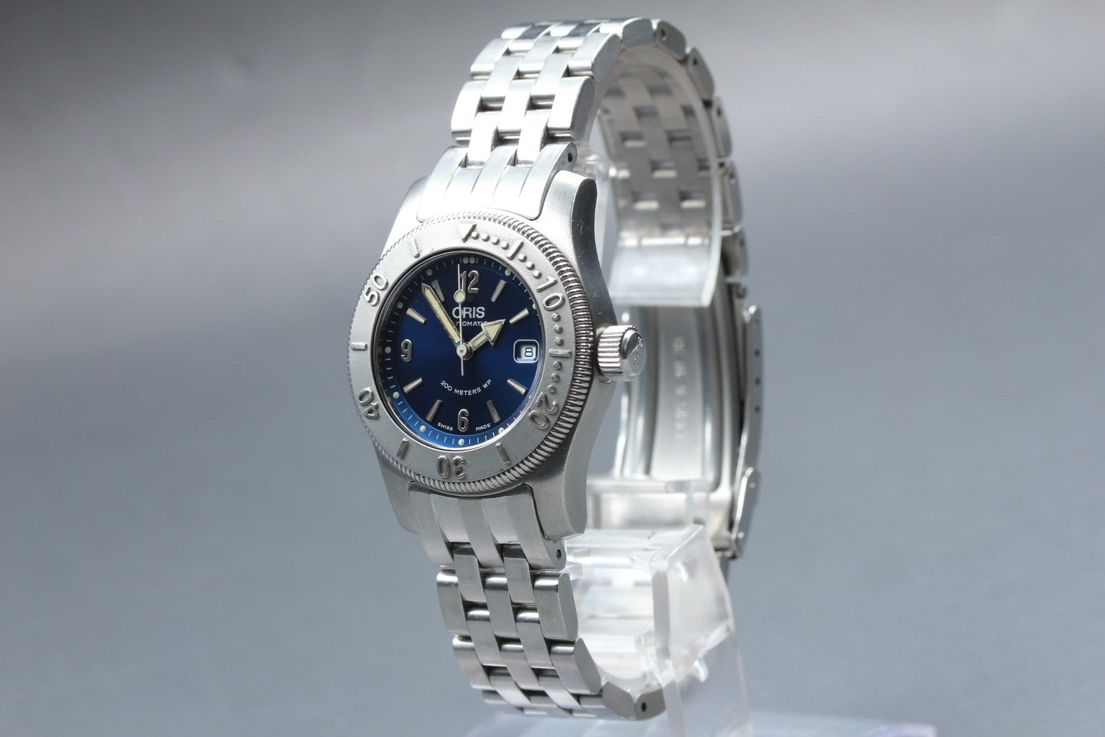 ORIS Big Crown Diver 7508 Automatic Blue Dial Unisex Date Watch 32mm JAPAN Box
