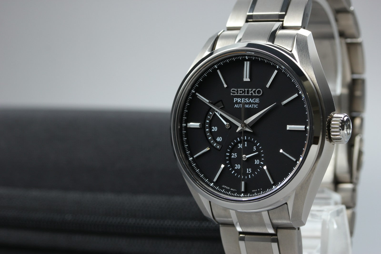 SEIKO Presage 6R27-00H0 SARW041 Black Automatic Date Men's Watch 40mm JAPAN