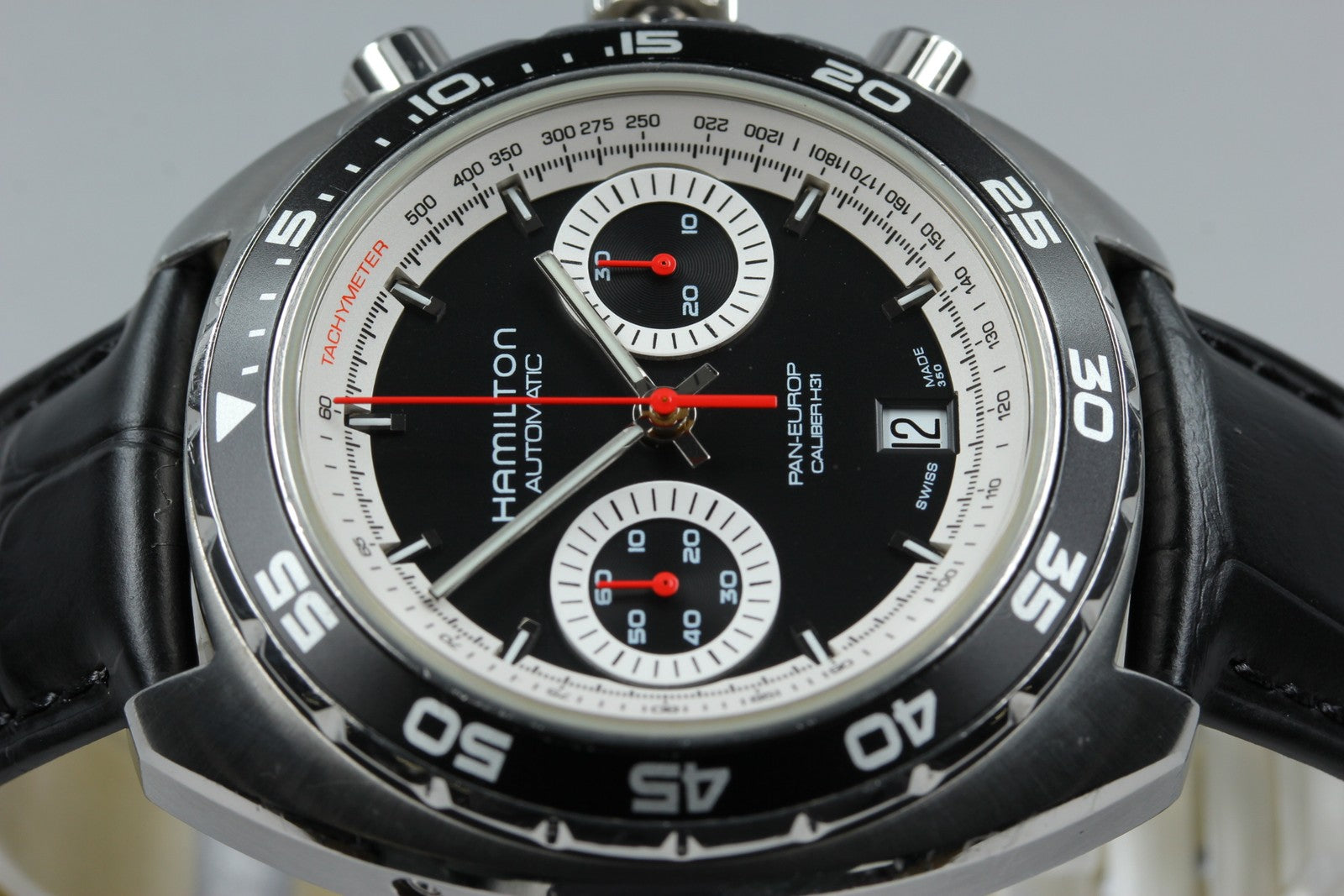 HAMILTON Pan Europ H357560 Chronograph 44mm Automatic Black Men's Watch