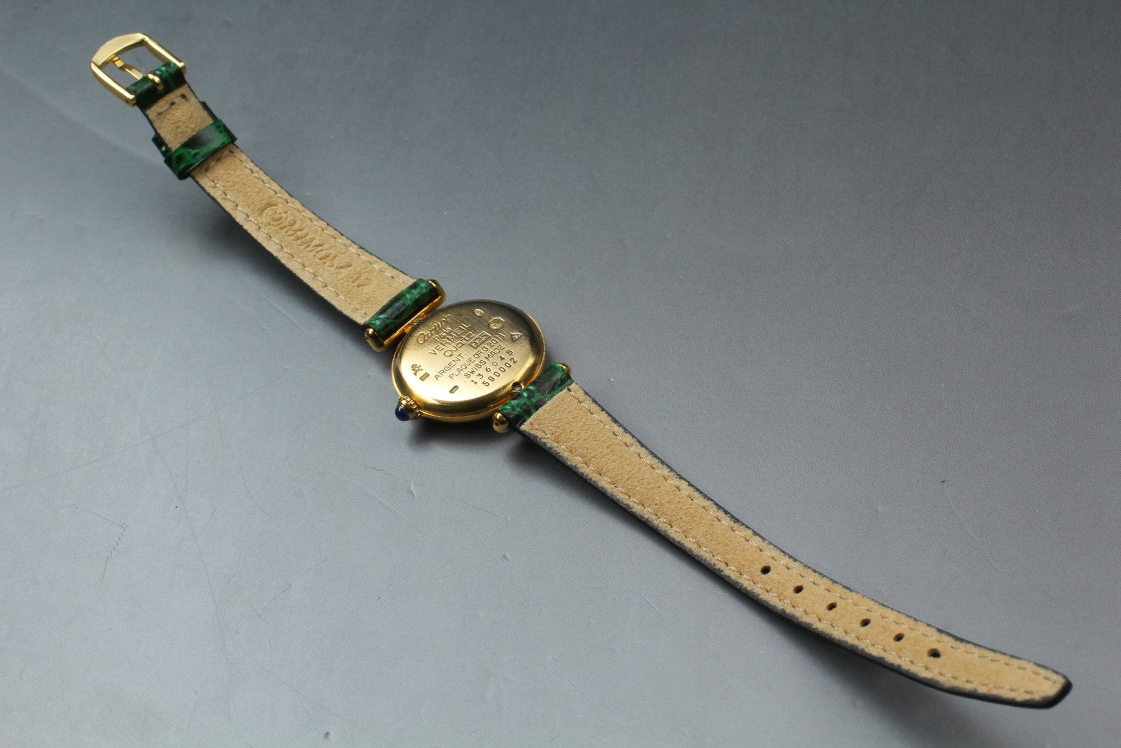 Vintage [Near MINT- Pouch] Cartier Must Colisee Vermeil 590002 Women's Qz Watch