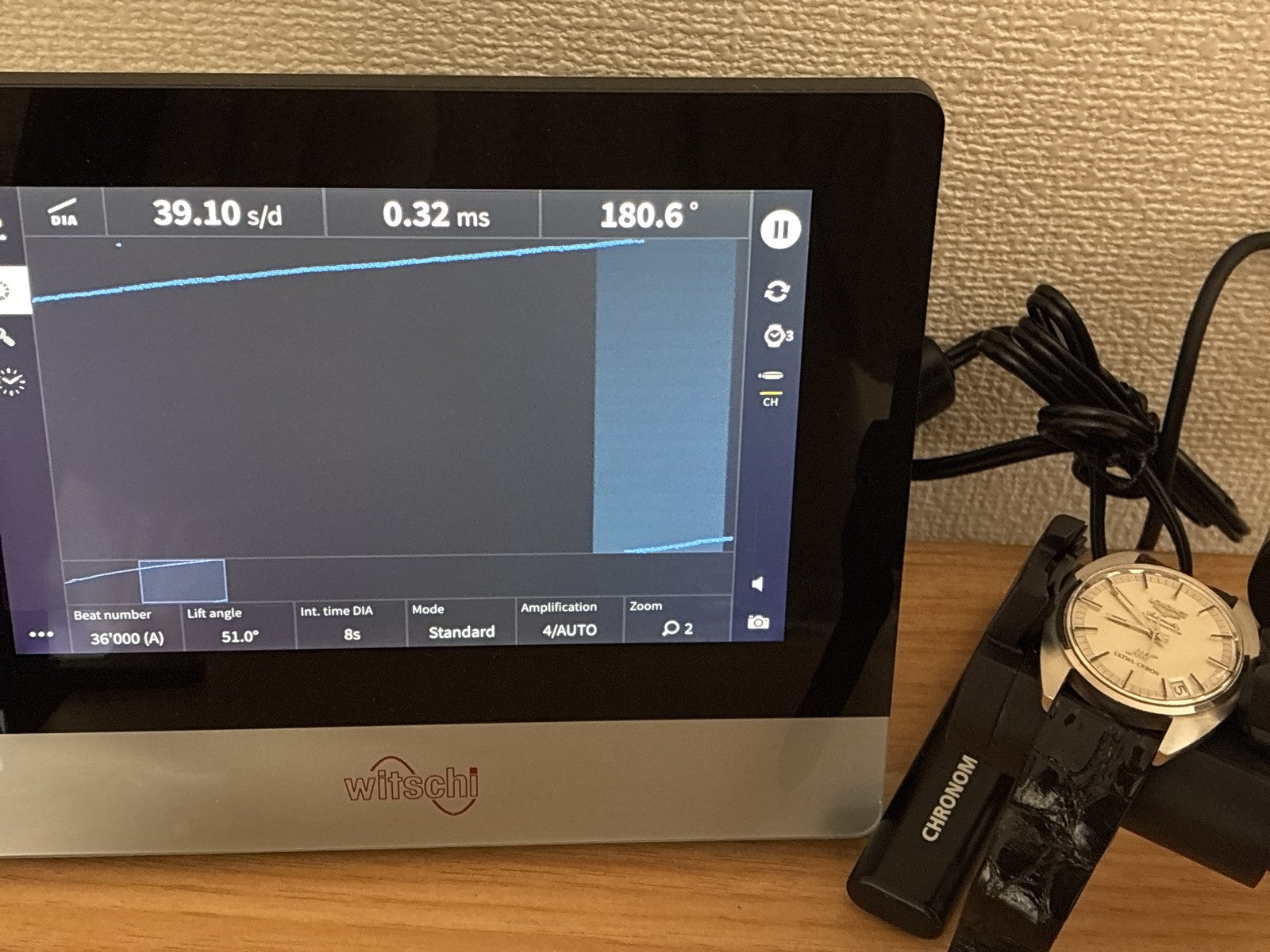 Vintage LONGINES ULTRA-CHRON Chronometer Date Silver Men's Watch 34mm Exc+5 JP