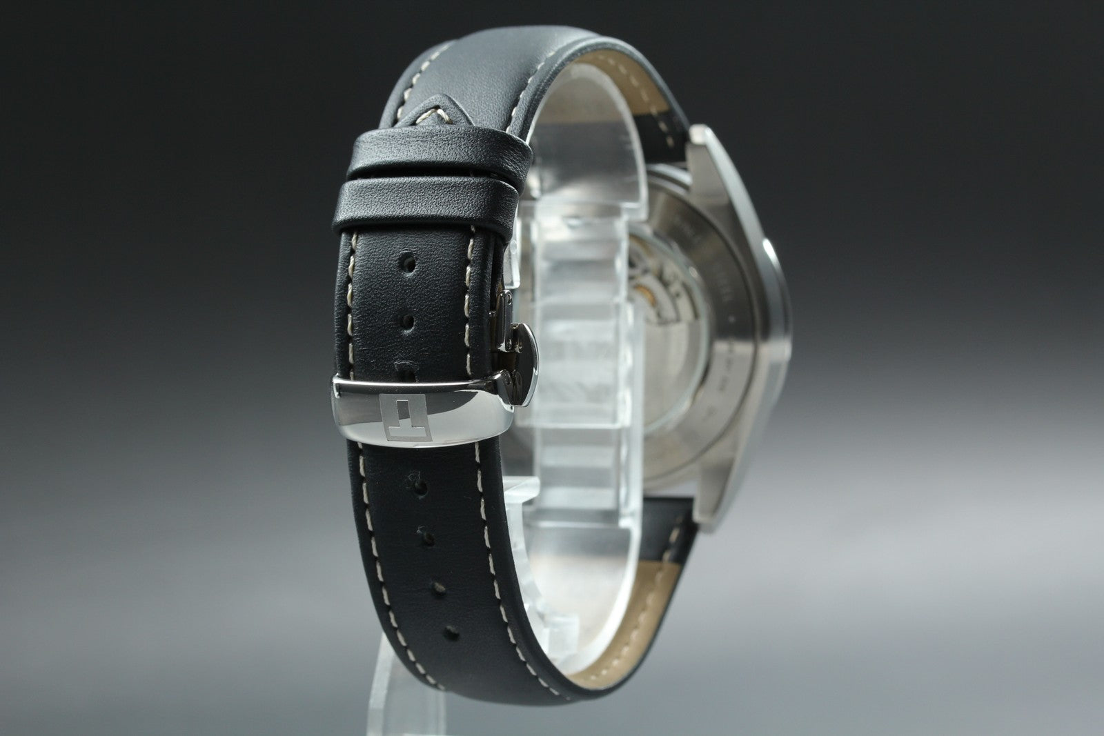 TISSOT Gentleman T127407A Automatic Date Black Dial Men's Watch 40mm JAPAN Box