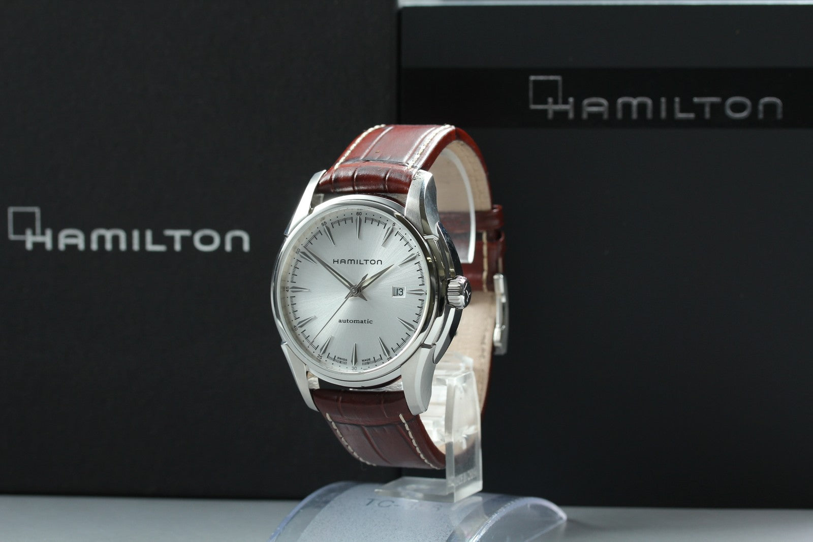 HAMILTON Jazzmaster H327150 Silver Dial Automatic Men's Watch 43mm JAPAN Box