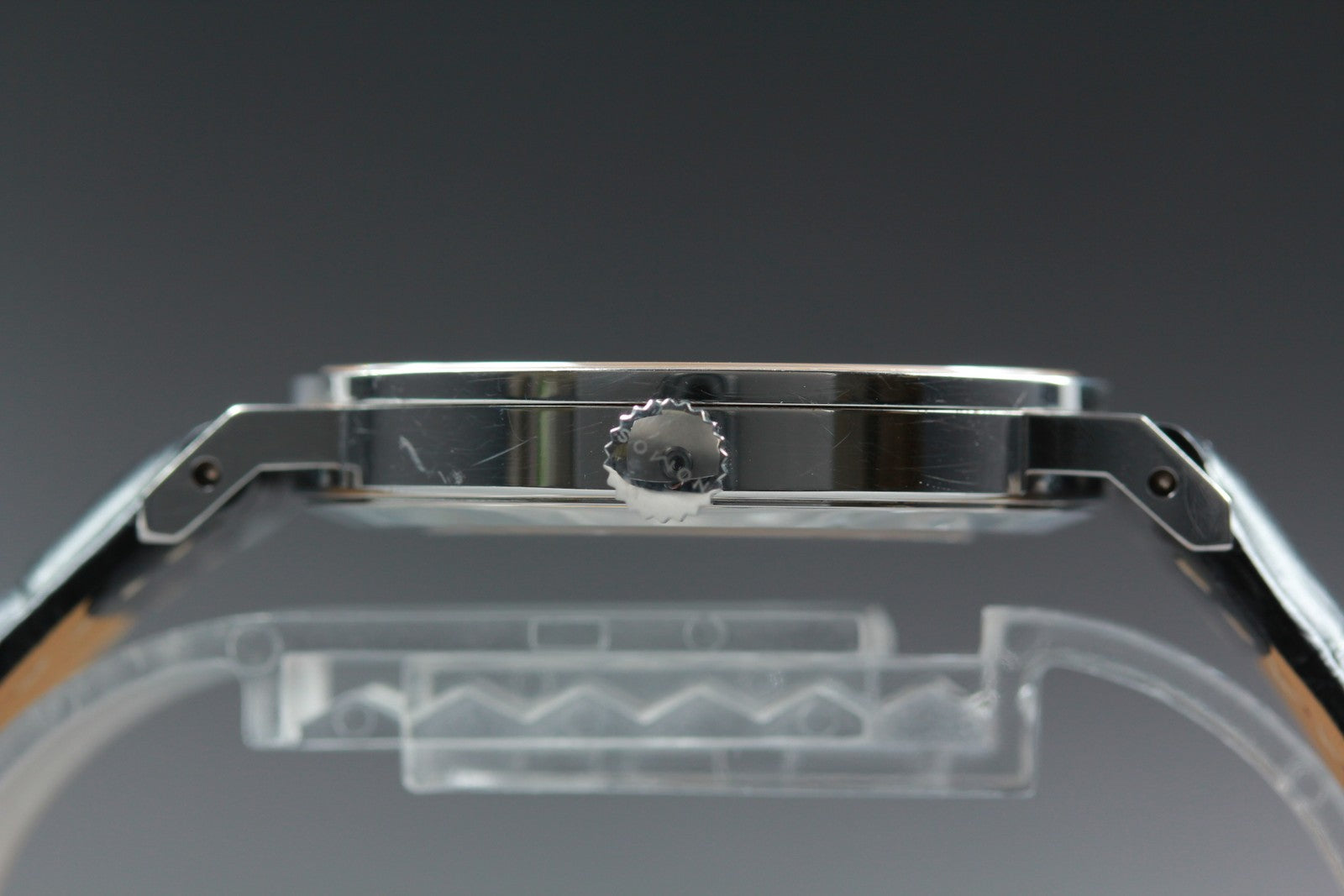 [Exc+5] NOMOS Tangente 35 Small Second 35mm Manual Wind White Black Men's Watch