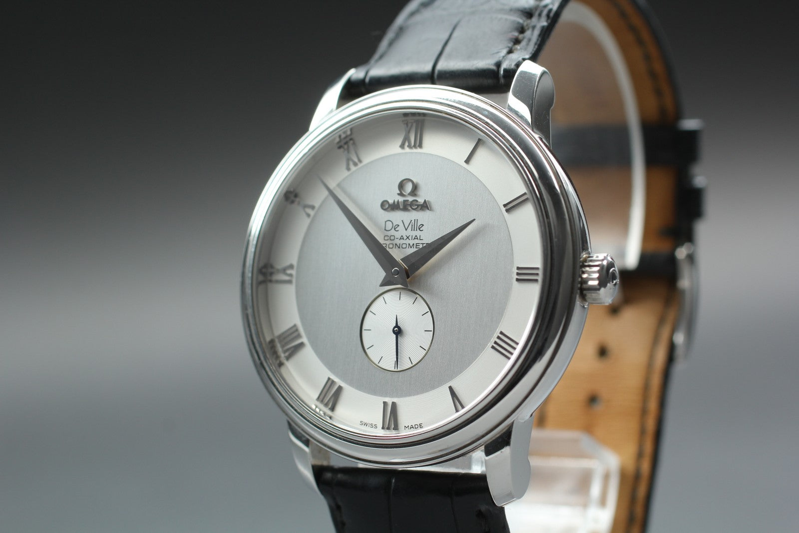 OMEGA DeVille Prestige Co-Axial 4813.30.01 Silver Dial Men's Watch 39mm JAPAN