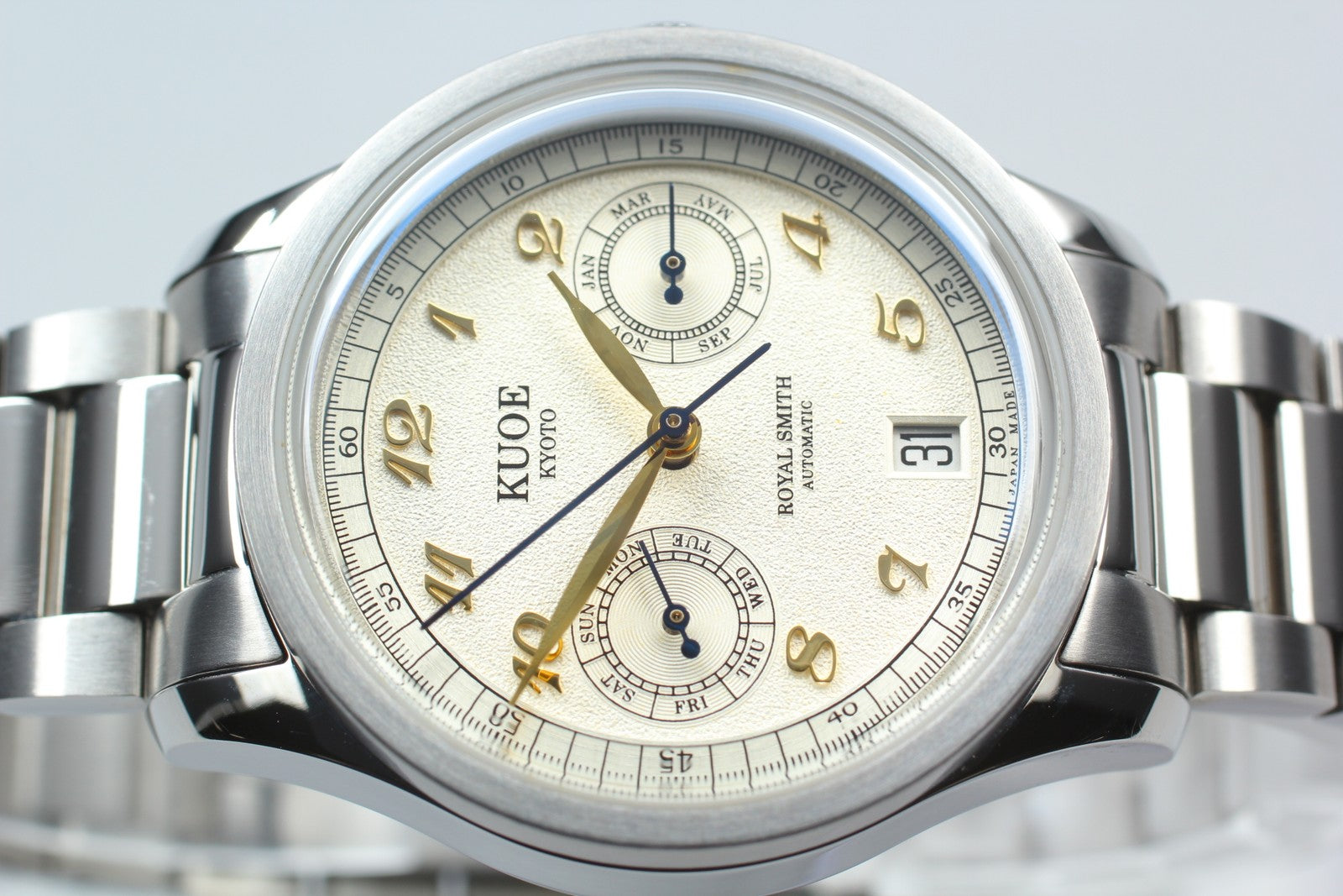[Near MINT-] KUOE KYOTO ROYAL SMITH 90-010 35mm Automatic Men's Watch JAPAN