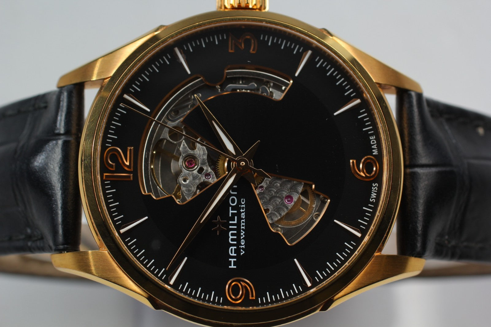 Hamilton Jazzmaster H327350 Automatic Black Dial Men's Watch 41mm JAPAN Box