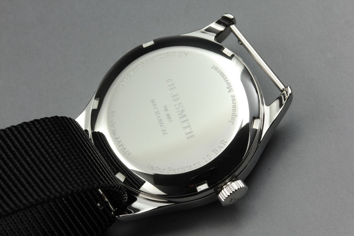KUOE KYOTO OLD SMITH 90-002 35mm Black Automatic Men's Watch JAPAN [Box]