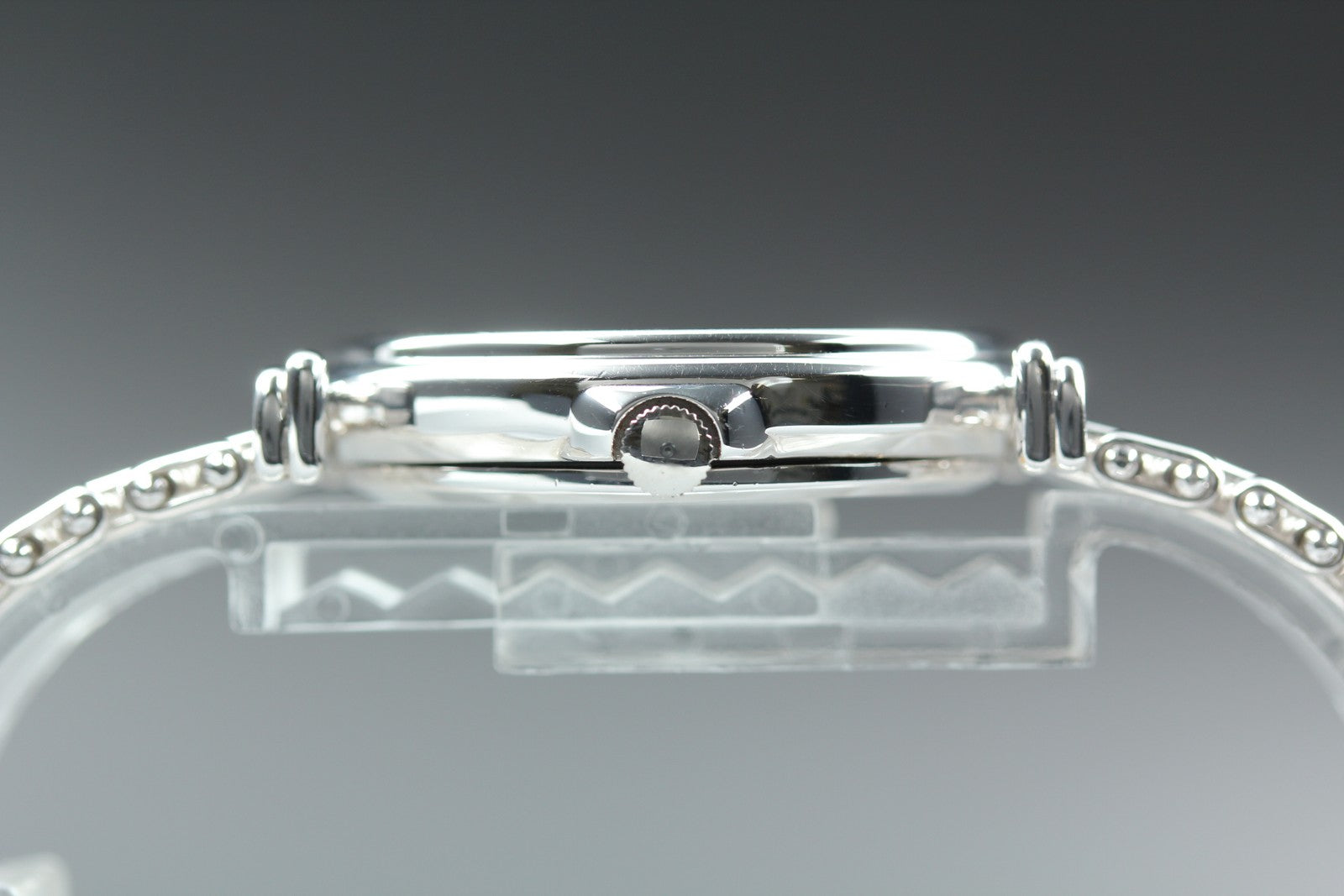 Vintage Jean d'eve Sectora 28mm White Dial Silver Bracelet Unisex Quartz Watch