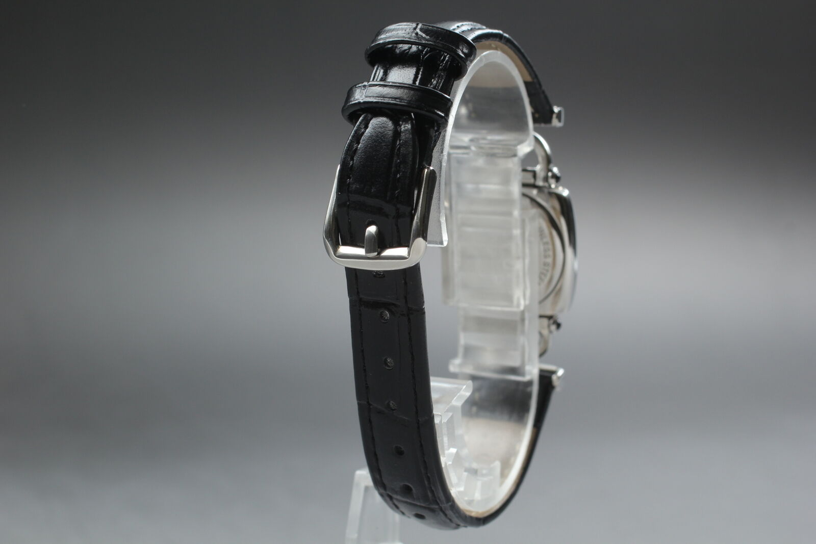 [Exc+5 w/Box] GUCCI Horsebit 6300L Silver*Black Woman's Quartz Watch From JAPAN