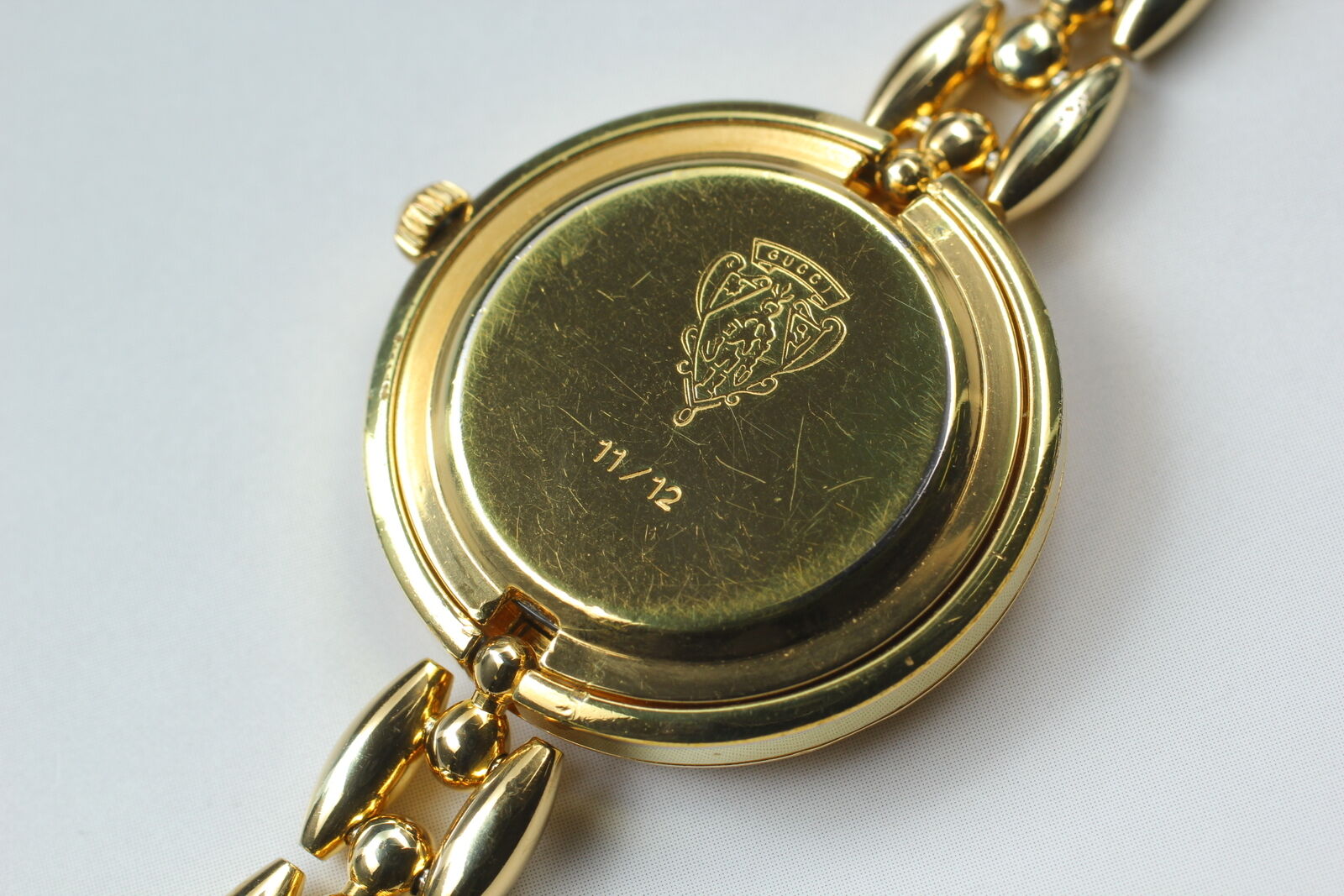 New Battery [Exc+5 Box]Gucci Change Bezel 11/12 6 Colors Women's Qz Watch JAPAN