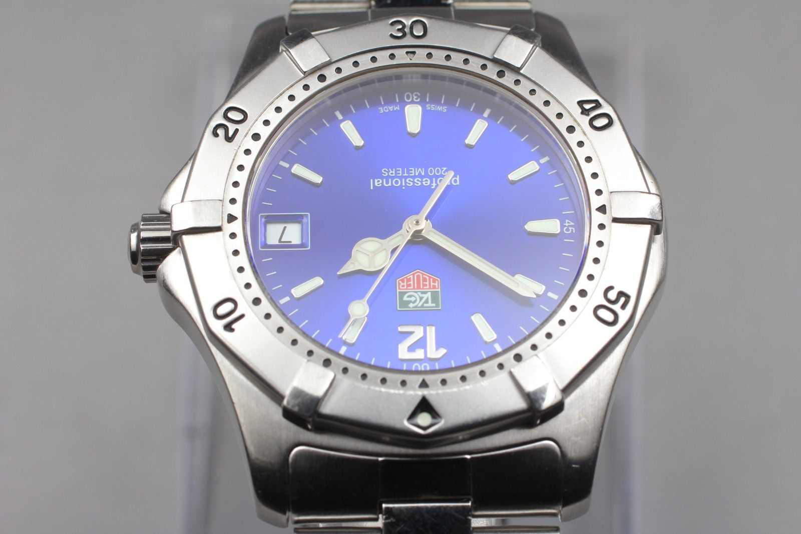 [Exc+5]Box TAG HEUER 2000 Professional WK1116 Blue Dial Quartz Men’s 38mm JAPAN