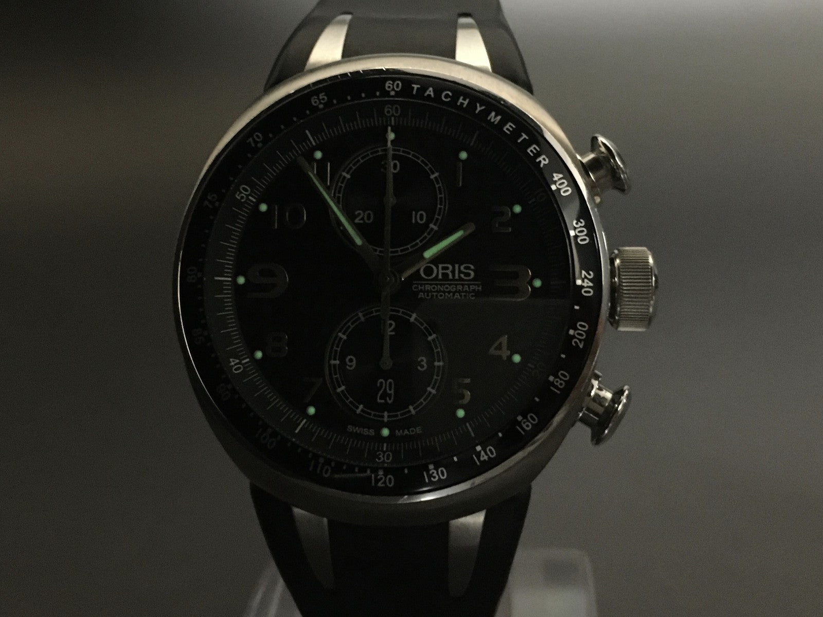 Limited ORIS Williams TT3 7587 Automatic Chronograph Brown Dial Men's Watch 43mm