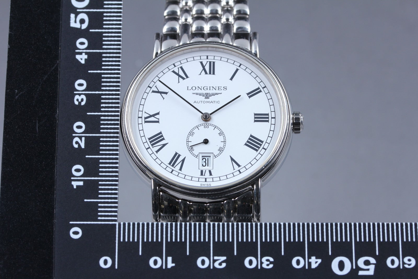 Exc+5*Box LONGINES Presence L4.805.4 White Dial Automatic Men's Watch 38mm JAPAN
