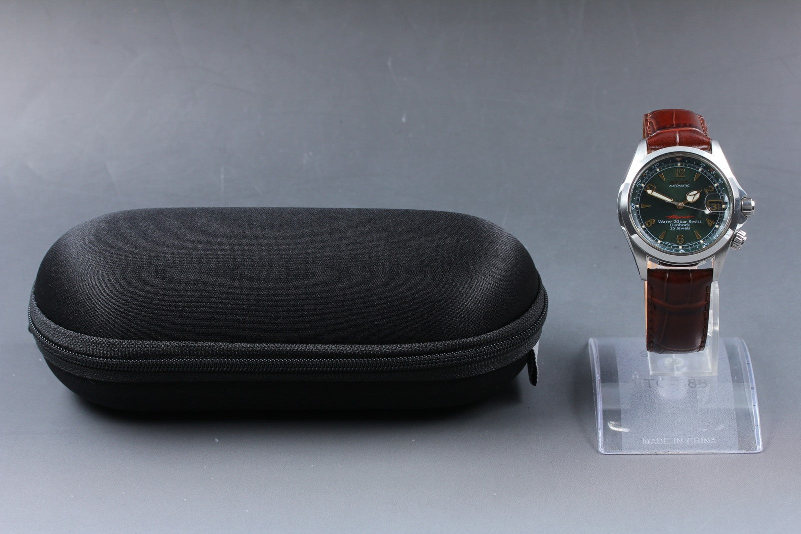 [Exc+5] SEIKO Alpinist 4S15-6000 SCVF009 Green Dial Automatic Men's Watch JAPAN