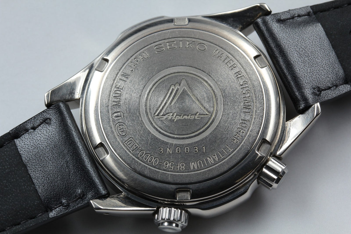 SEIKO Alpinist 8F56-00D0 SBCJ019 Perpetual Calendar Titanium Men's Watch JAPAN