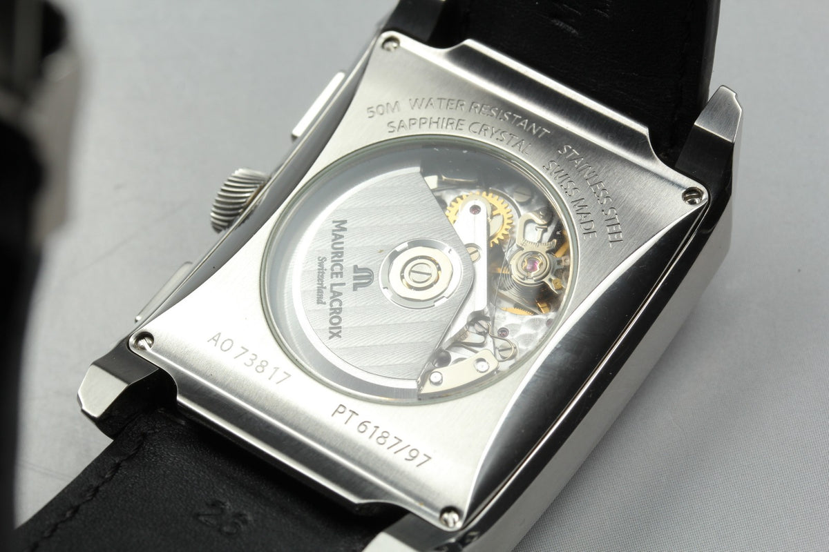 Maurice Lacroix Chronograph PT6197-SS001-330 Automatic Men's Watch 37mm JP Box