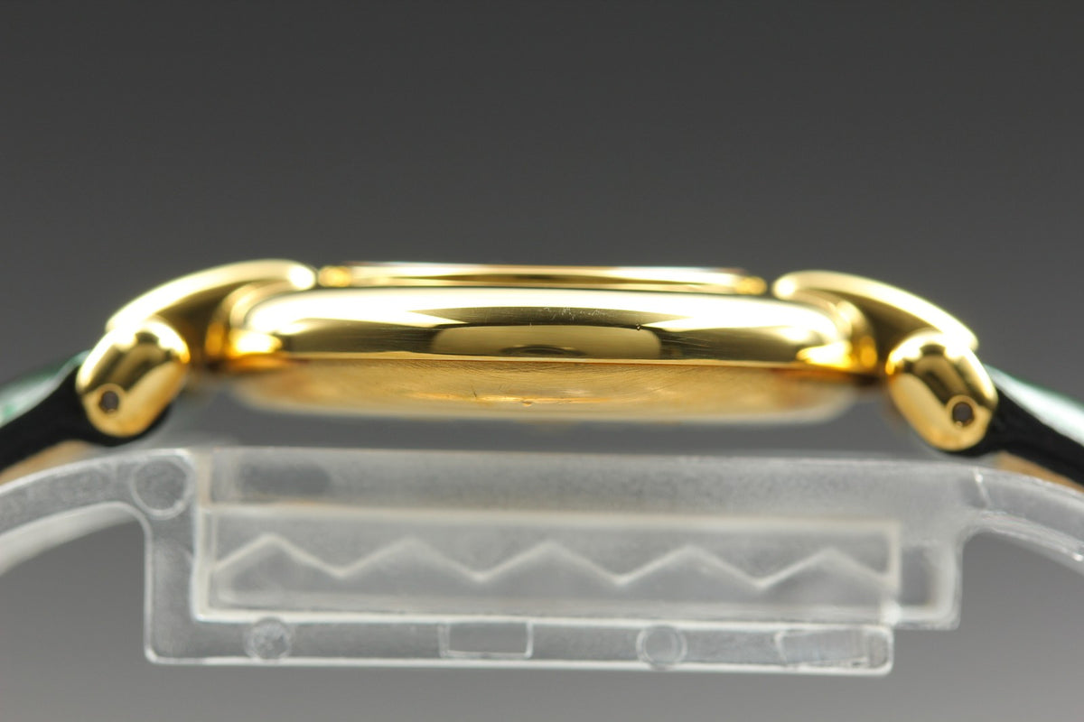 Cartier Must Colisee Vermeil 590002 Green Gold Womens Quartz Watch Vintage [Box]