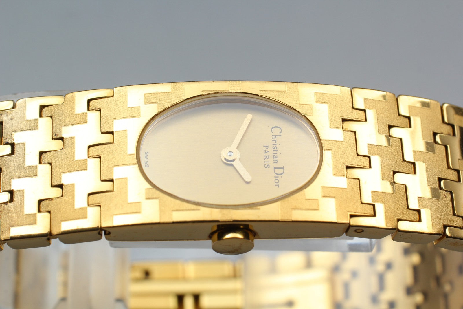 [Exc+5] Christian Dior D70-150 Gold Dial 15mm Women's Quartz Watch JAPAN