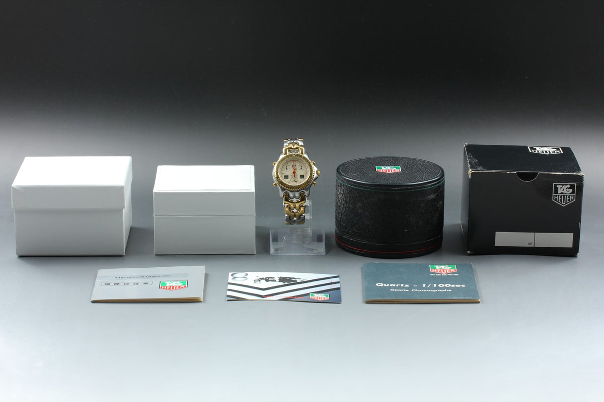 [READ!] TAG HEUER SENNA SEL S/el CG1123-0 Chronograph Men's Quartz Watch Box