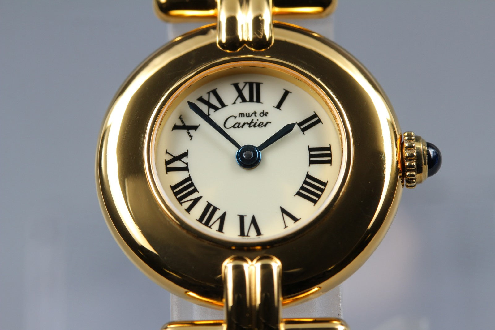 Vintage [Near MINT- Box] Cartier Must Colisee Vermeil 590002 Women's Qz Watch