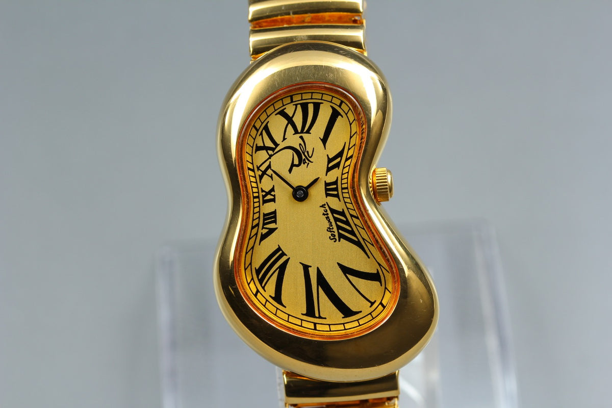 [Overhauled] Salvador Dali Softwatch 022146 Gold Dial 26mm Unisex Quartz Watch