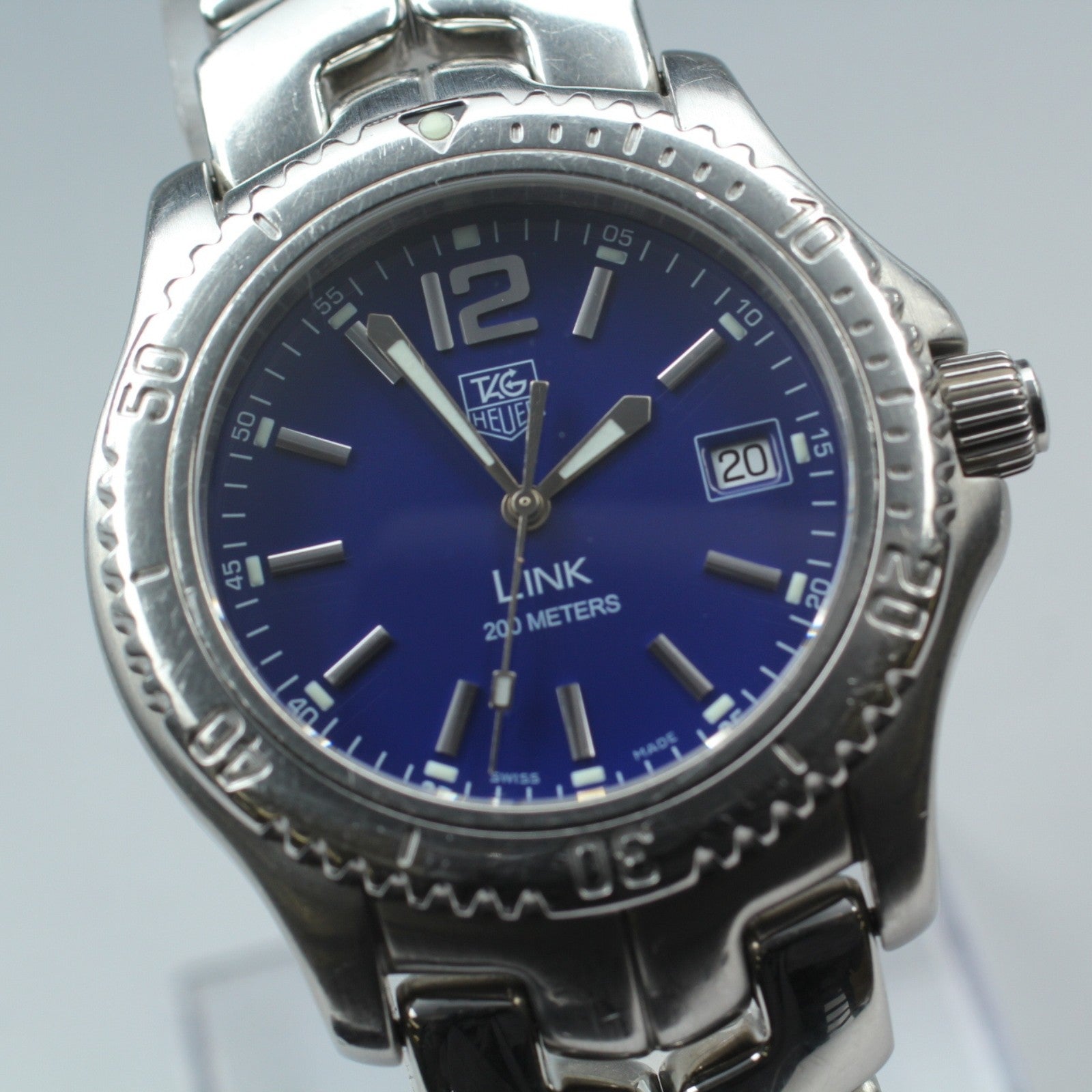 TAG Heuer LINK Professional WT1113-0 Blue Men's Watch Quartz 40mm JAPAN Box