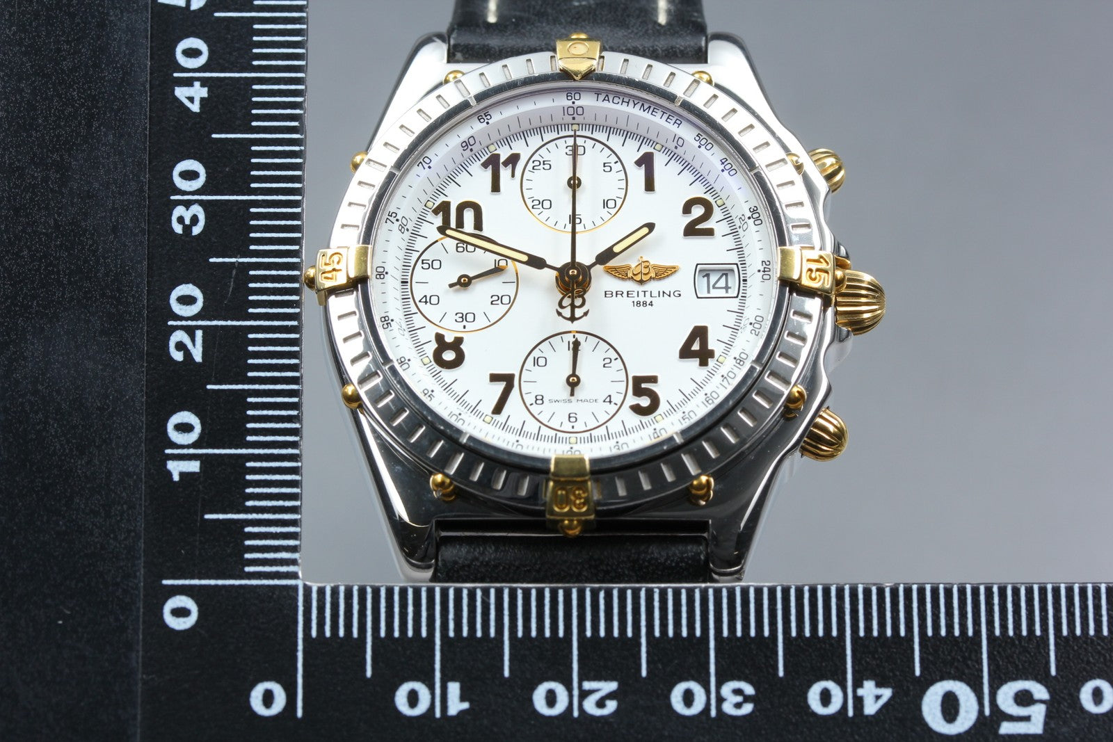 BREITLING Chronomat B13050.1 White Black 39mm Chronograph AT Men's Watch [w/Box]