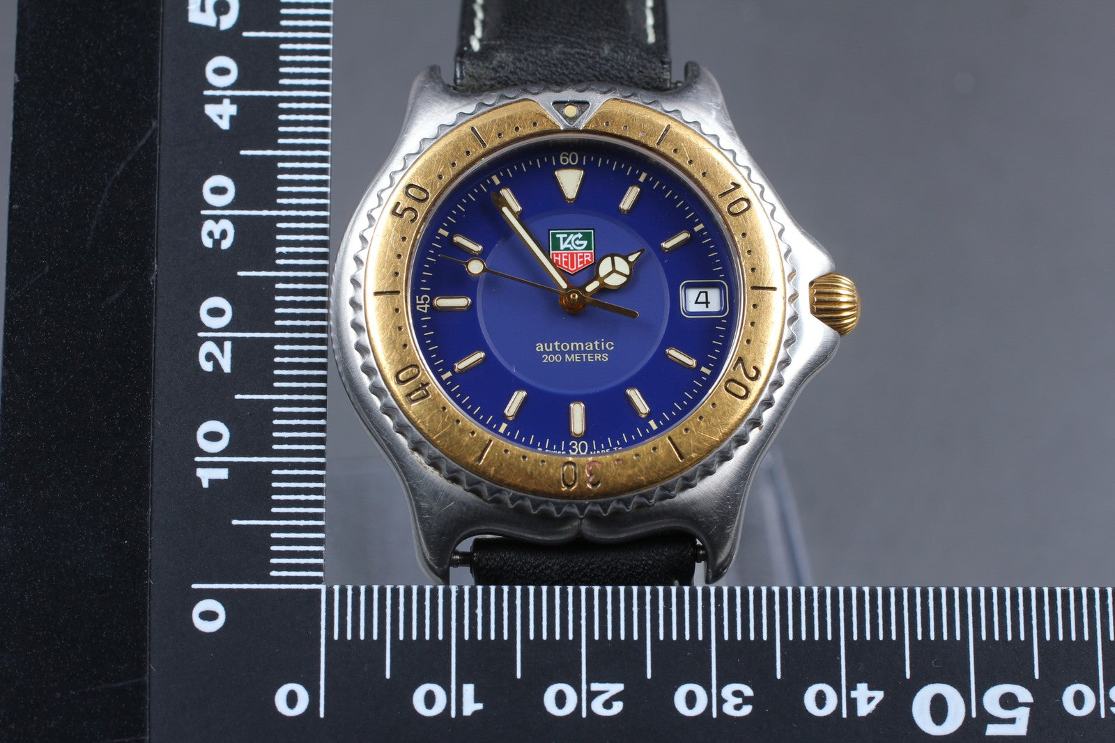 [Exc+5] TAG HEUER Professional WI2151 Blue Dial Automatic Boy's Watch 37mm JAPAN