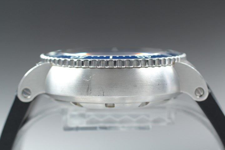 ORIS TT1 7609 Small Seconds Blue Dial Automatic Date Men's Watch 47mm JAPAN