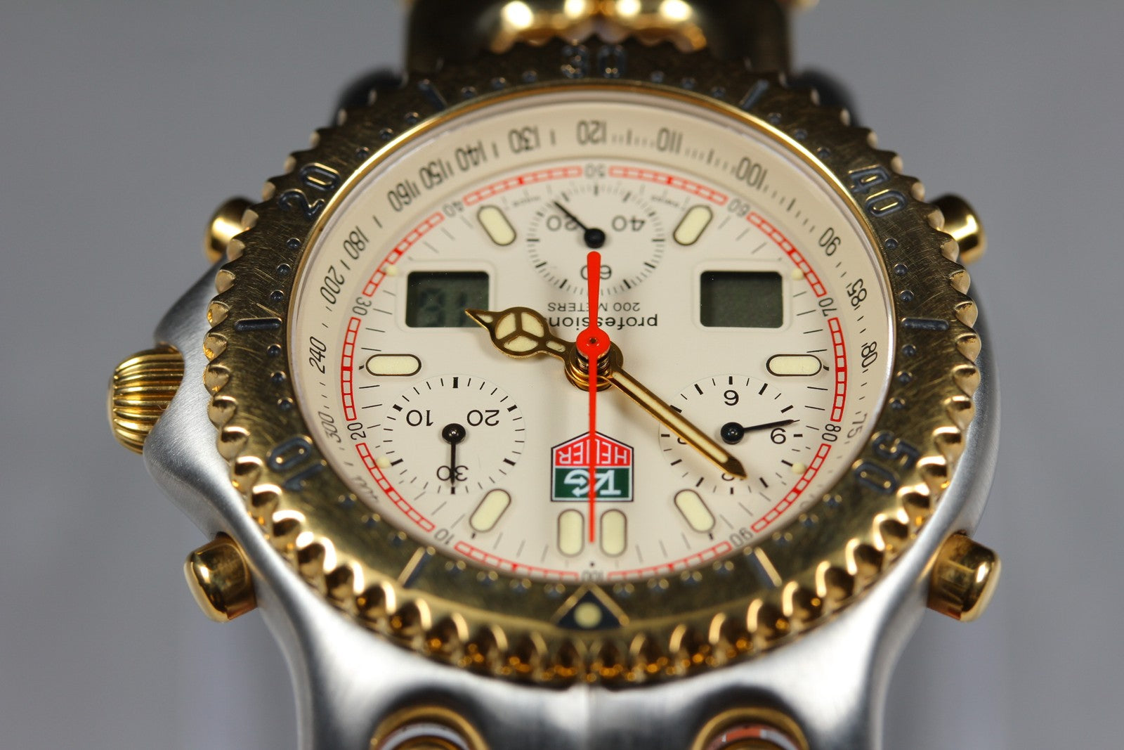 Vintage [Exc+4 Box] TAG HEUER S/el CG1123-0 Chronograph Quartz Men's Watch