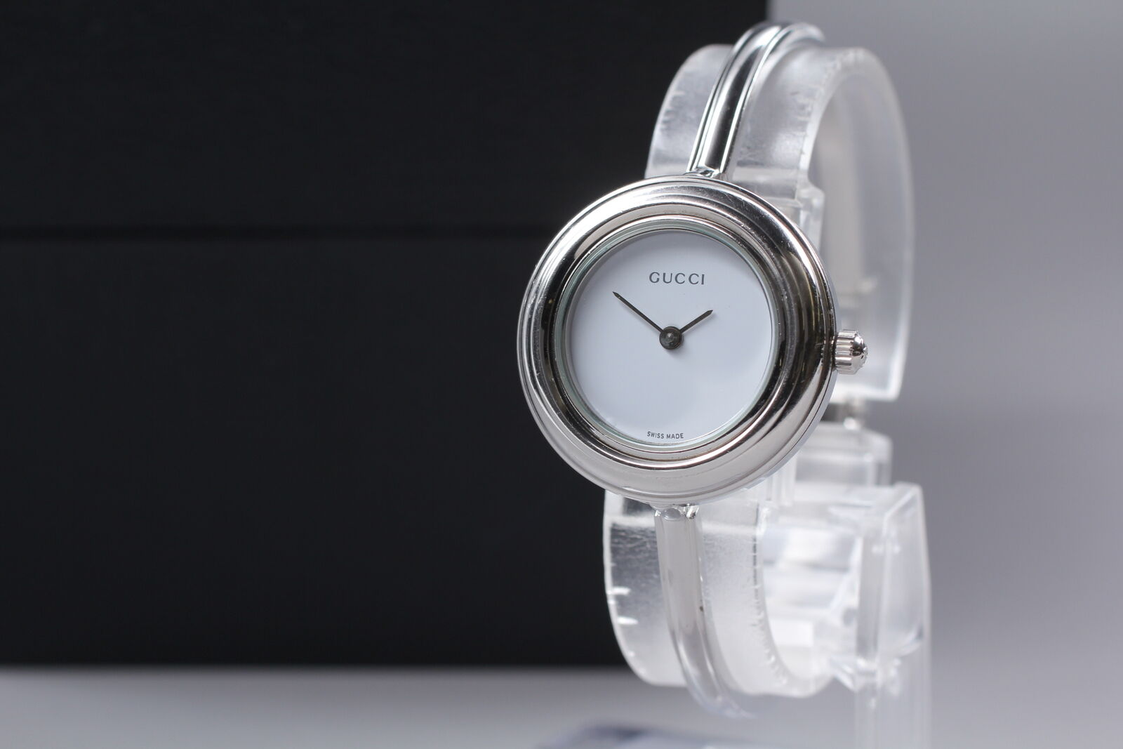 New Battery [Exc+5] Gucci Change Bezel 11/12.2L Silver Women's Quartz Watch JP