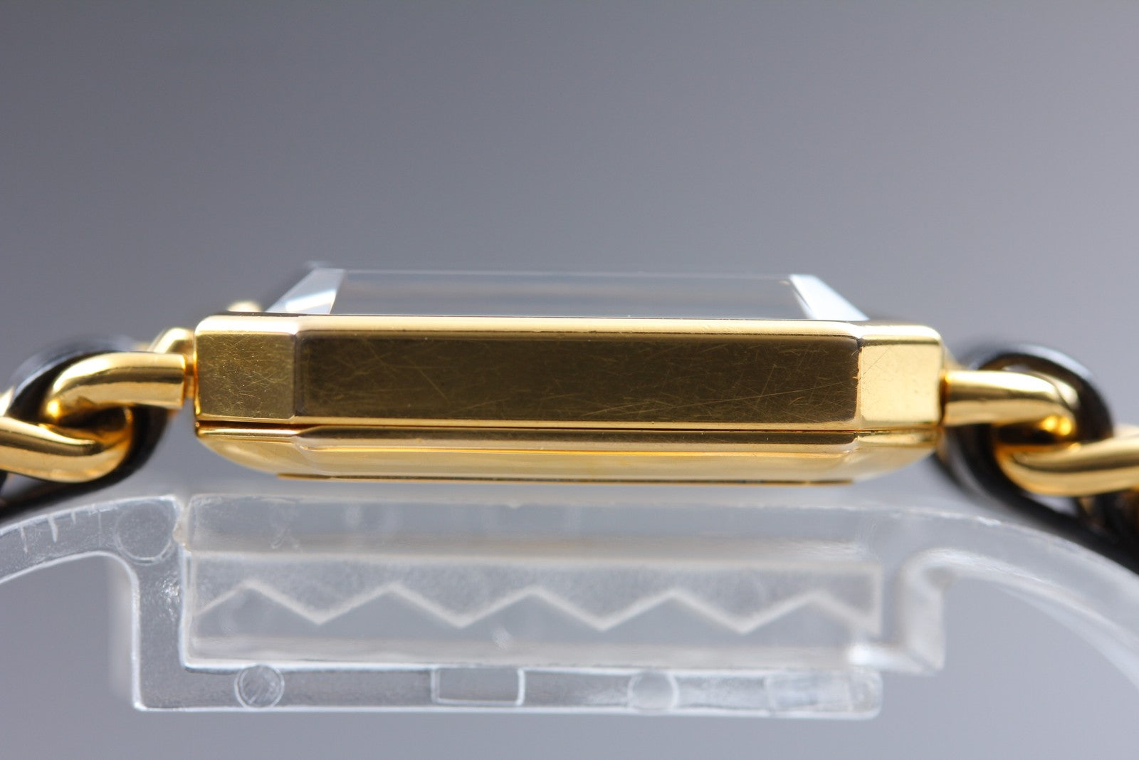 [Exc+5] CHANEL Premiere L Size Black Dial Gold 20mm Quartz Women’s Watch