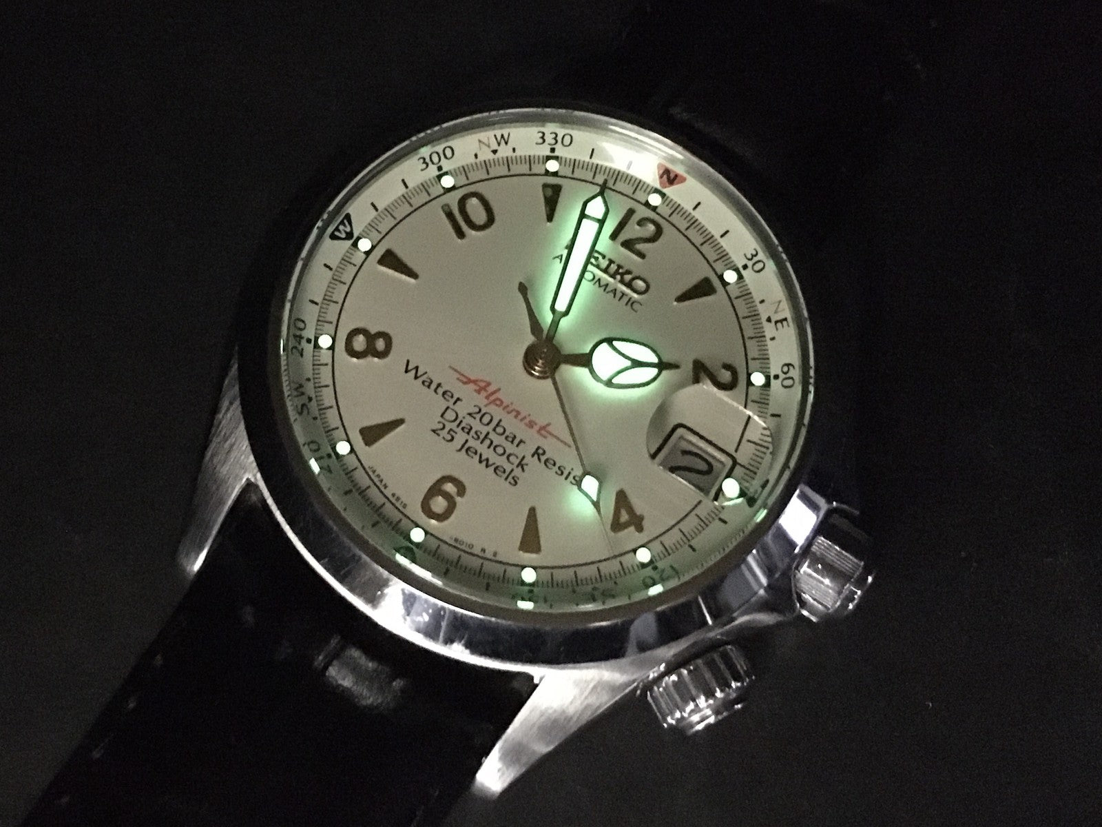 [Overhauled] SEIKO Red Alpinist 4S15-6000 SCVF007 Ivory Automatic Men's Watch