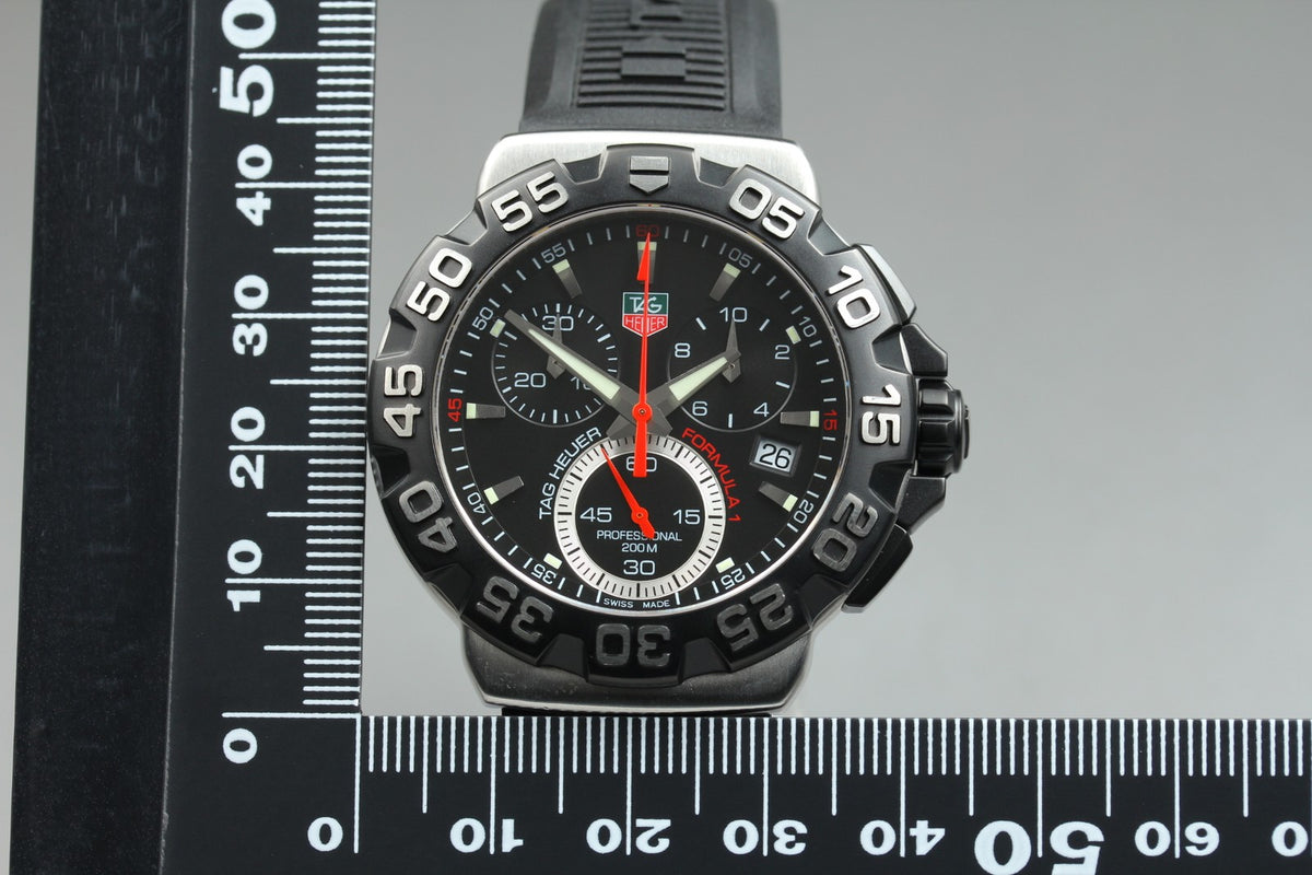 New Batt TAG HEUER Formula 1 CAH1110 Quartz Chronograph Men's Watch 41mm JAPAN