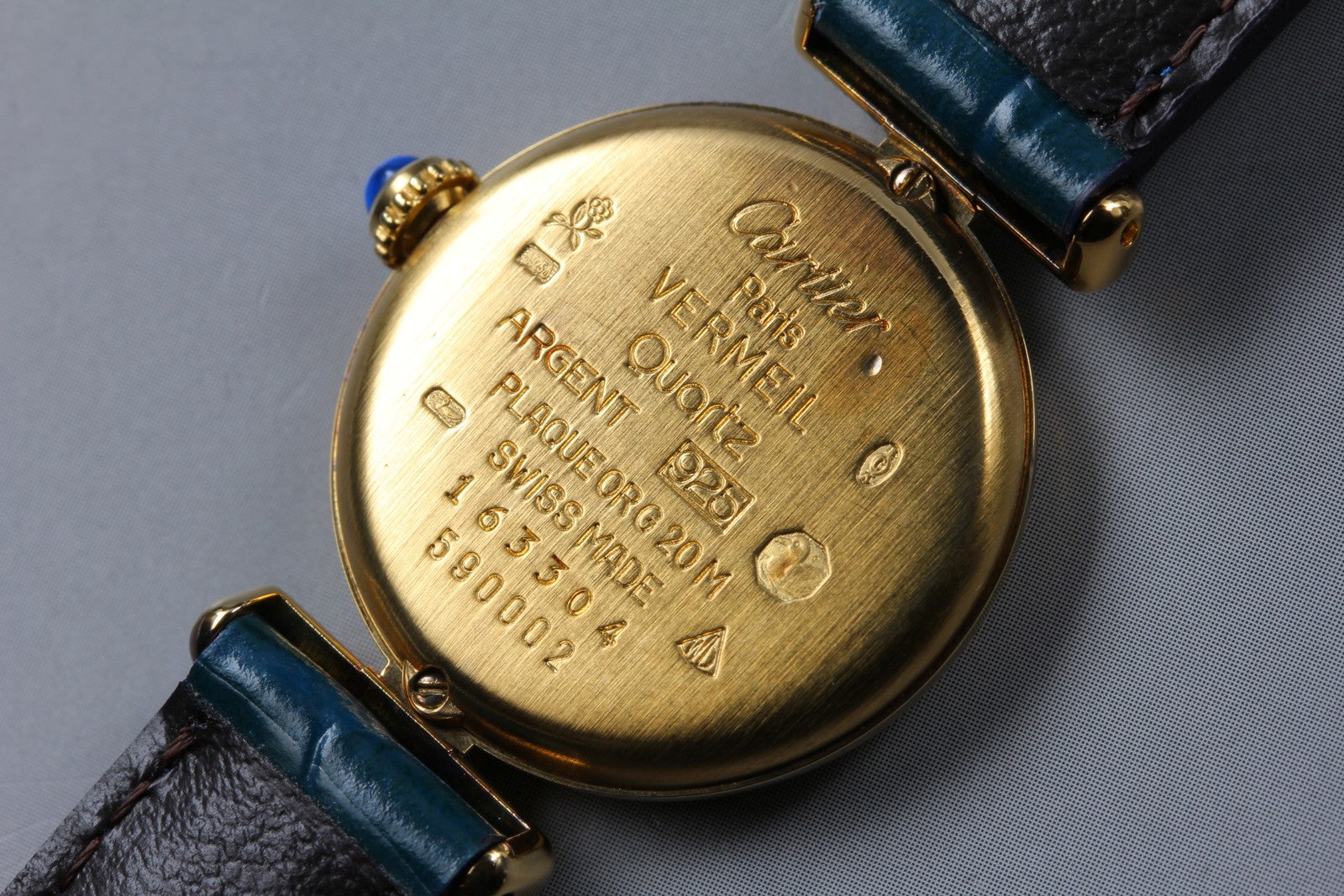 Overhauled [Exc+5] Cartier Must Colisee Vermeil 590002 Gold Women's Quartz Watch